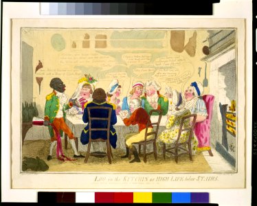 Loo in the kitchin (sic) or, High life below stairs - Wooddward del. ; Cruckshank(sic)sc. LCCN91721434
