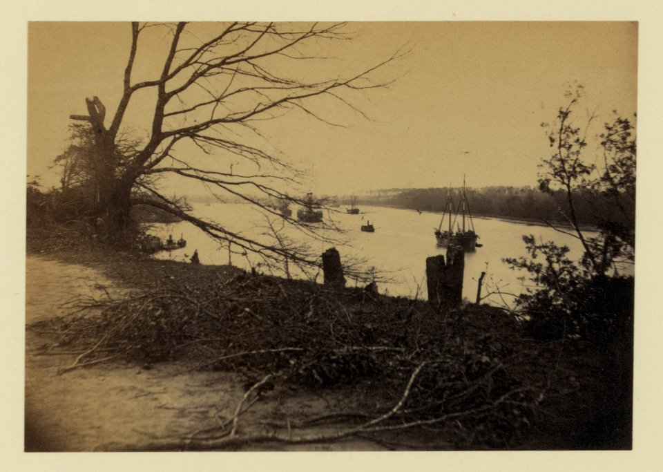 Looking down James River, from Dutch Gap canal, December 12, 1864 LCCN2006681136