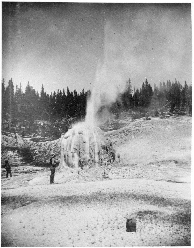 Lone Star Geyser. Yellowstone National Park - NARA - 517256