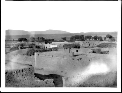 Looking across the Pueblo of Isleta, New Mexico, ca.1898 (CHS-4561)