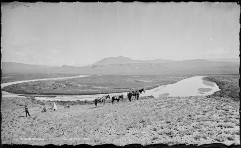 Looking east from the mouth of the Blue, Middle Park. Grand County, Colorado. - NARA - 517048