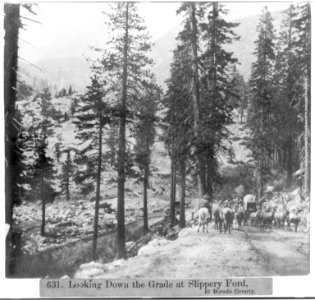 Looking down the grade at Slippery Ford, El Dorado County LCCN2002723557