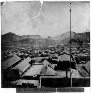 Looking east from International Hotel, Virginia City LCCN2002719072