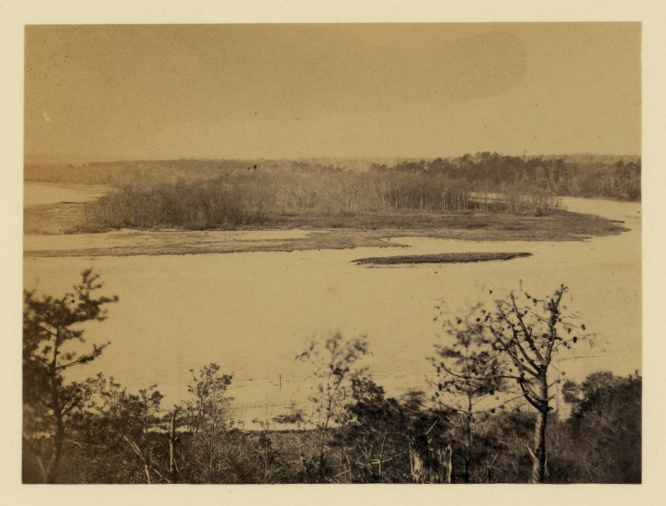Looking up Appomattox River, from Point of Rocks, December 1864 LCCN2006681132