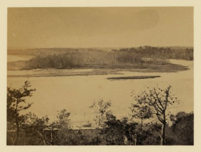 Looking up Appomattox River, from Point of Rocks, December 1864 LCCN2006681132