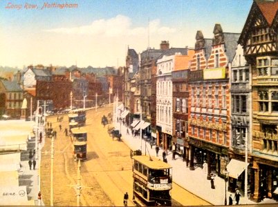 Long Row, Nottingham circa 1910 photo