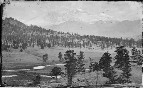 Long's Peak, from Estes Park. Boulder County, Colorado - NARA - 517080 photo