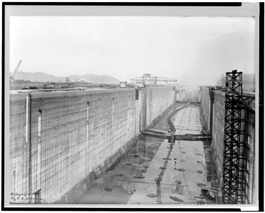 Looking through locks before gates were placed, Panama Canal Zone LCCN96521994
