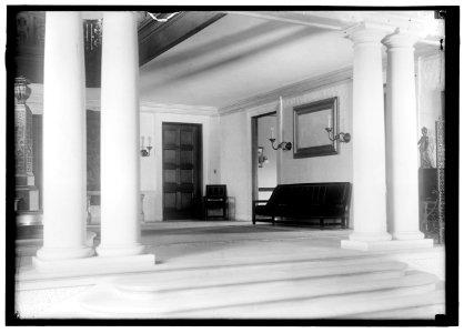 LONG, BRECKENRIDGE. 3RD ASST. SECRETARY OF STATE, 1918. RESIDENCE, LOANED TO BRITISH COMMN.; INTERIORS LCCN2016867578