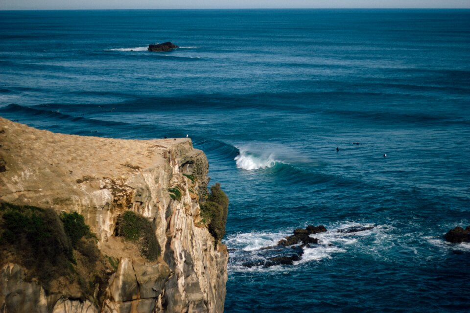 Waves nature rocks