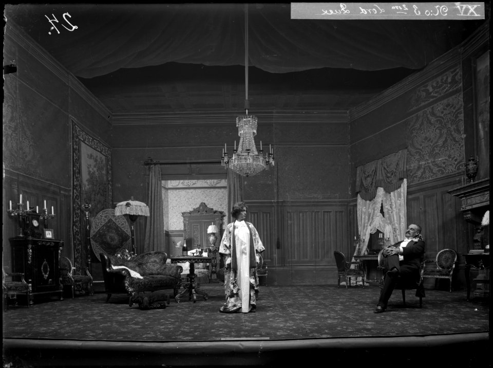 Lord Quex, Dramatiska teatern 1901. Föreställningsbild - SMV - DrT046