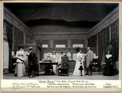 Lord Quex, Dramatiska teatern 1901. Föreställningsbild - SMV - H13 050