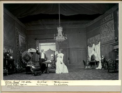 Lord Quex, Dramatiska teatern 1901. Föreställningsbild - SMV - H13 048