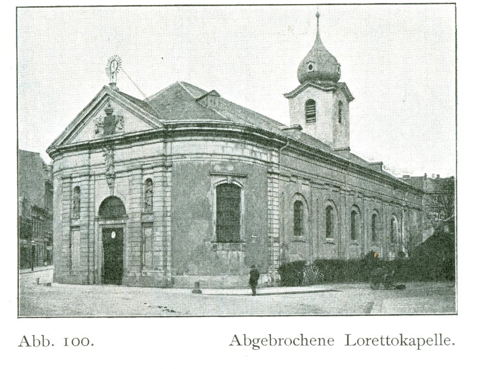 Loretokapelle, Kreuzung der Bilker Allee mit der Lorettostrasse in Düsseldorf-Bilk, ab 1740