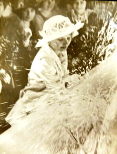 Lorena Cruce launching USS Oklahoma (BB-37), Camden, New Jersey, 1914 (37915783466)