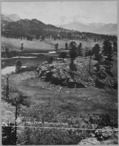 Long's Peak, from Estes Park. Larimer County, Colorado - NARA - 517493