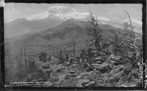 Long's Peak, from Prospect Mountain, Larimer County, Colorado. - NARA - 516972 photo