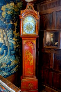 Longcase clock, Henry Harrison, London, 1670-1700, wood, lacquer, metal - Packwood House - Warwickshire, England - DSC08820