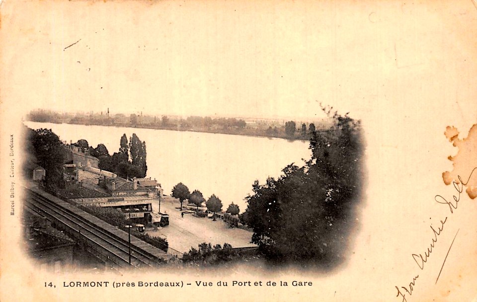 Lormont - vue du port et de la gare 1