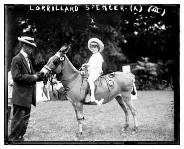 Lorrillard Spencer (on donkey) LCCN2014686949