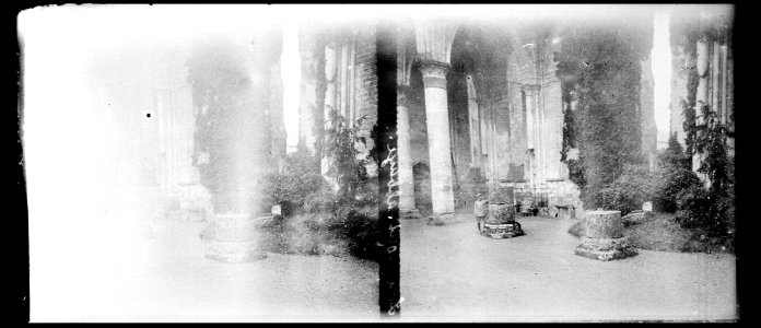 Longpont. Ruines de l'abbaye - Fonds Berthelé - 49Fi1116
