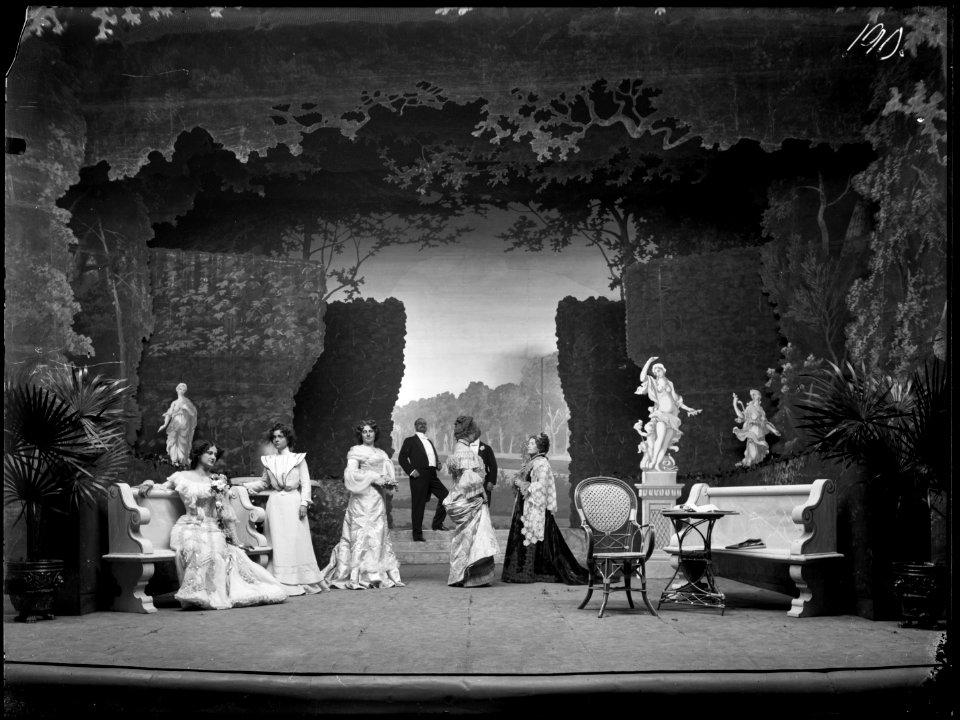 Lord Quex, Dramatiska teatern 1901. Föreställningsbild - SMV - DrT049