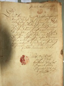 Losbrief 1777 Goerner