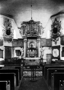 Lossow Inneres der Kirche Blick nach Süden