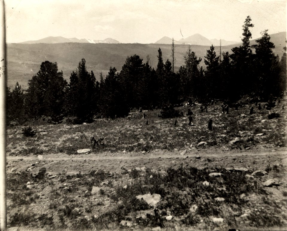 Looking west from Washington Ave mine, 1904