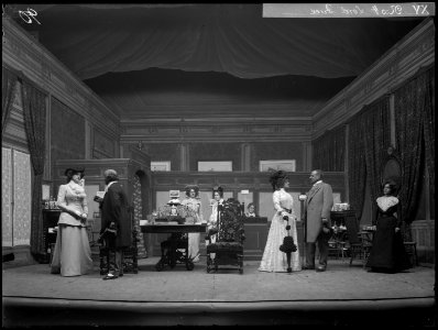 Lord Quex, Dramatiska teatern 1901. Föreställningsbild - SMV - DrT047