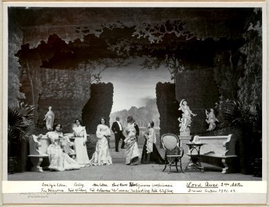 Lord Quex, Dramatiska teatern 1901. Föreställningsbild - SMV - H13 047