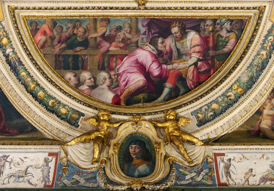 Lorenzo di Magnifico visits king Ferdinand of Aragon in Naples (Palazzo Vecchio, Florence)