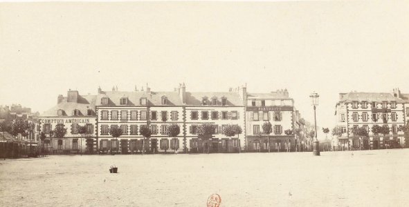 Lorient en 1866 - Place Napoléon ouest