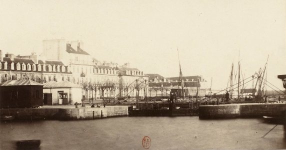 Lorient en 1866 - Pont tournant