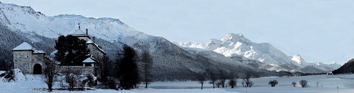 Nature winter mountain