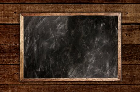 Slate blackboard chalk photo