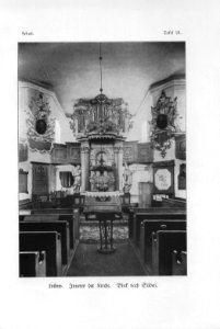 Lossow Inneres der Kirche Blick nach süden Lebus Tafel 24