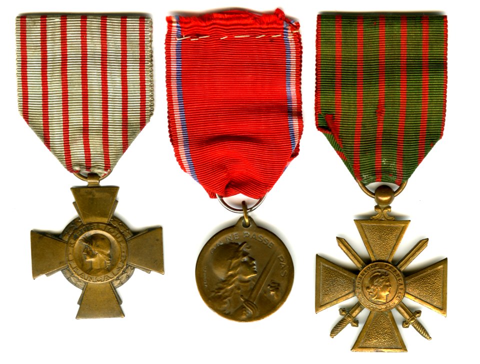 Lot de 3 médailles de Siméon Desprez