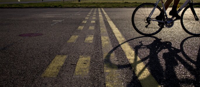 Road sunrise tempelhof photo