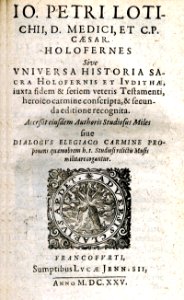 Lotichius J P Holofernes 1625