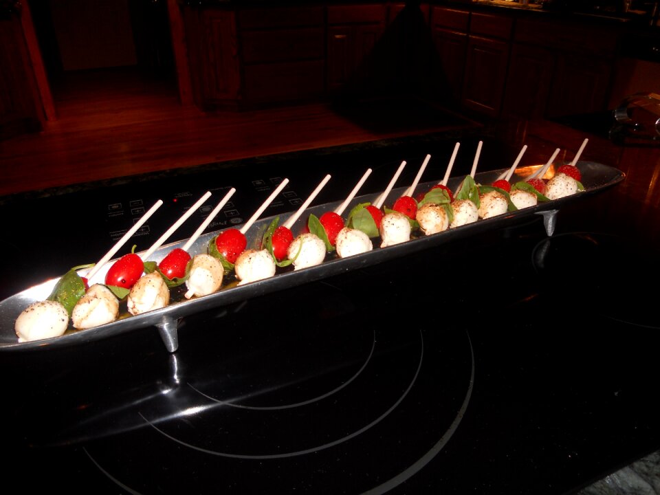 Caprese food appetizer
