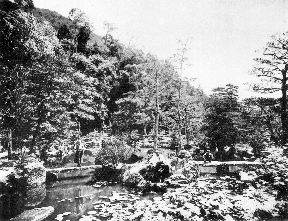 Lotus lake, Ginkakuji, 1893