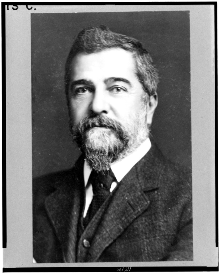Louis C. Tiffany, head-and-shoulders portrait, facing front LCCN96502630