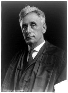 Louis Dembitz Brandeis, half-length portrait, facing slightly left, wearing judicial robe) - Underwood & Underwood LCCN93515482