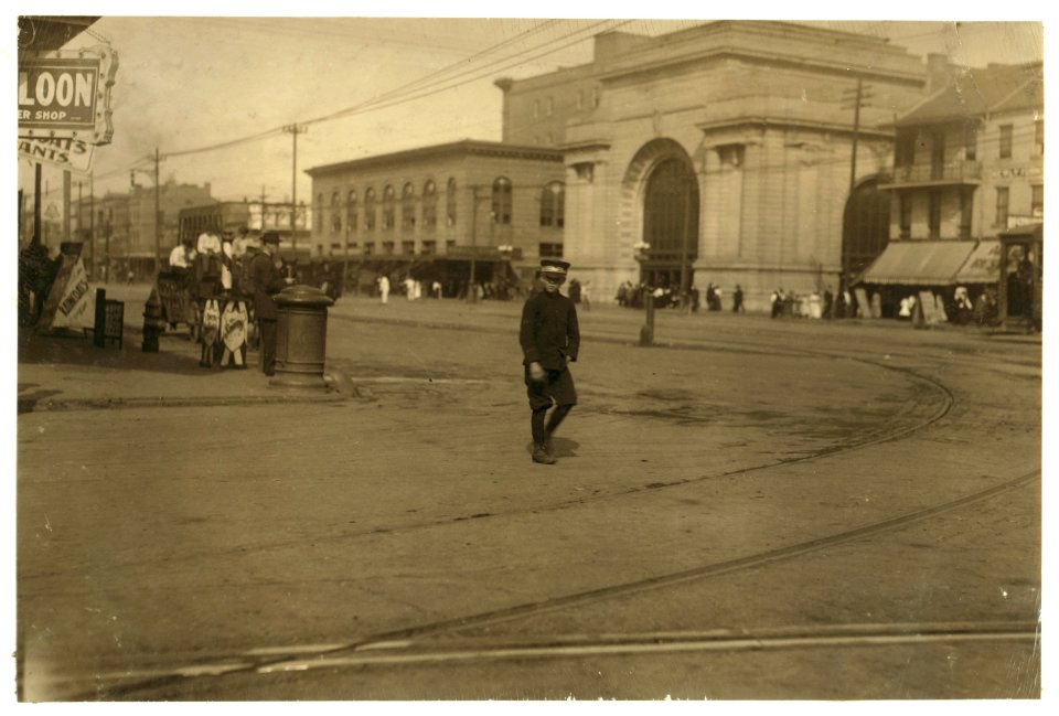 Louis Dupree, Western Union messenger -168. Has just reached fourteen years, and knows the Red Light district pretty well. Was eager to show me around town there. See Hine report on LOC nclc.03922