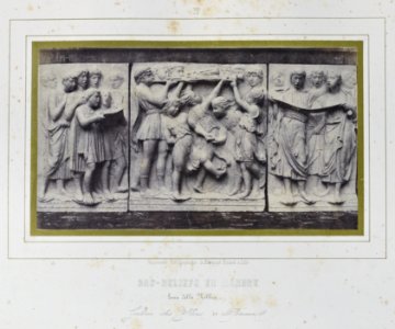 Louis Désiré Blanquart-Evrard, Album photographique de l'artiste et de l'amateur, planche 17, Bas-reliefs en Marbre