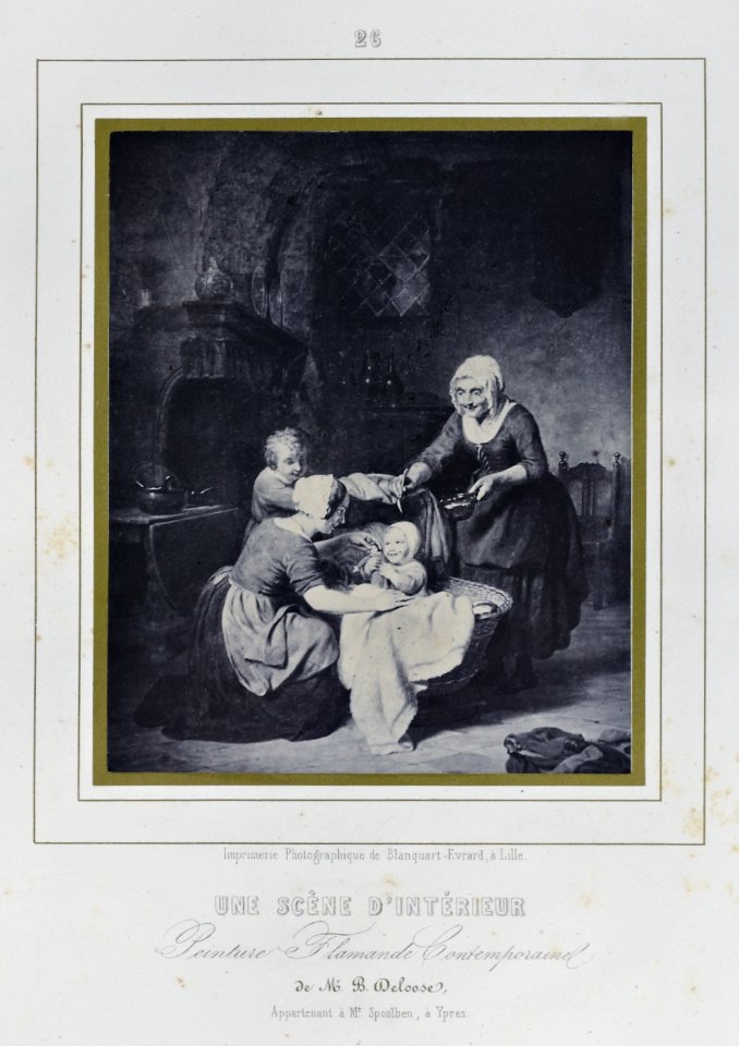 Louis Désiré Blanquart-Evrard, Album photographique de l'artiste et de l'amateur, planche 26, Une Scène d'Intérieur