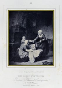 Louis Désiré Blanquart-Evrard, Album photographique de l'artiste et de l'amateur, planche 26, Une Scène d'Intérieur