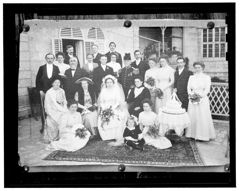 Louis Larson's (i.e., Lewis Larsson's) wedding group LOC matpc.23227