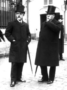 Louis Lépine & Georges Clémenceau 1908 photo
